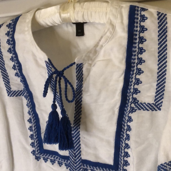J. Crew Tops - J Crew Popover shirt Santorini sz 00